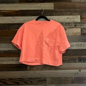Neon athleta cropped top